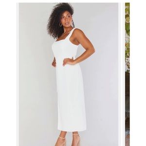 Fame and partners dress - white slip